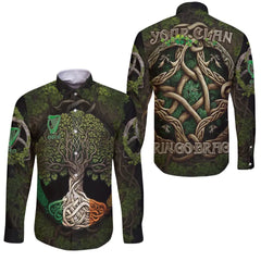 Irish Long Sleeve Button Shirt - Ireland Is Root