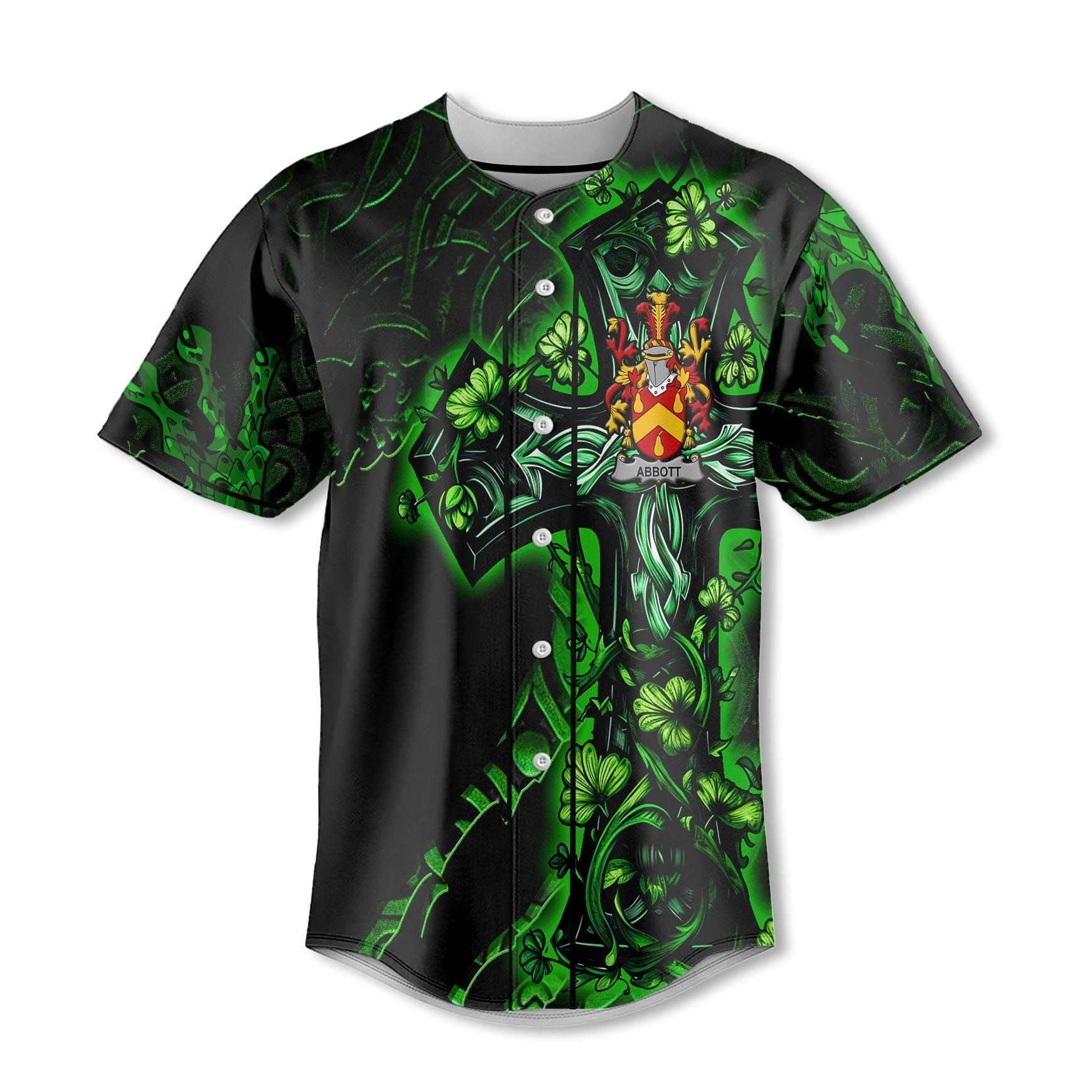 Abbott Baseball Jerseys Celtic Cross And Dragon Style