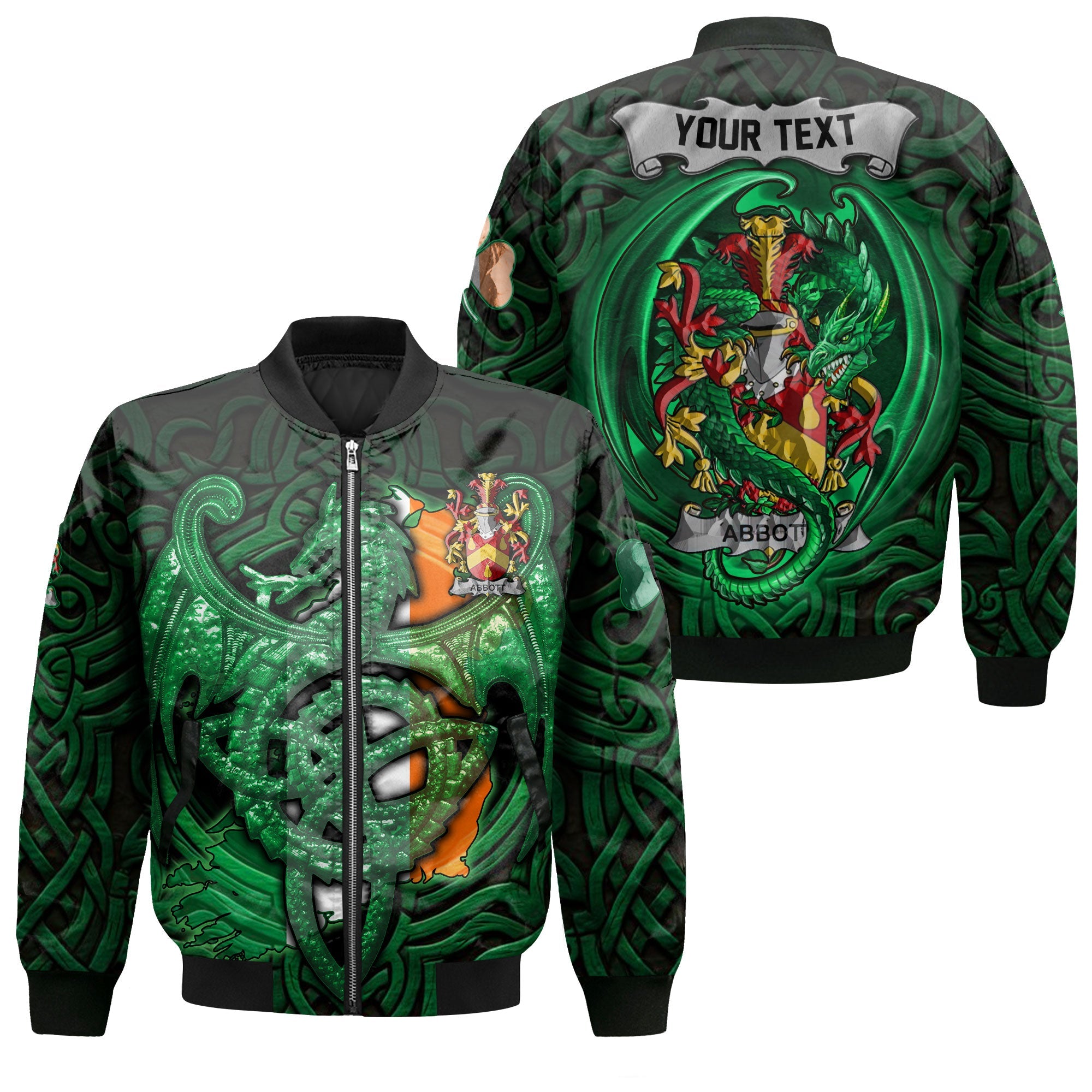 Abbott Bomber Jackets The Green Dragon Of Ireland Style