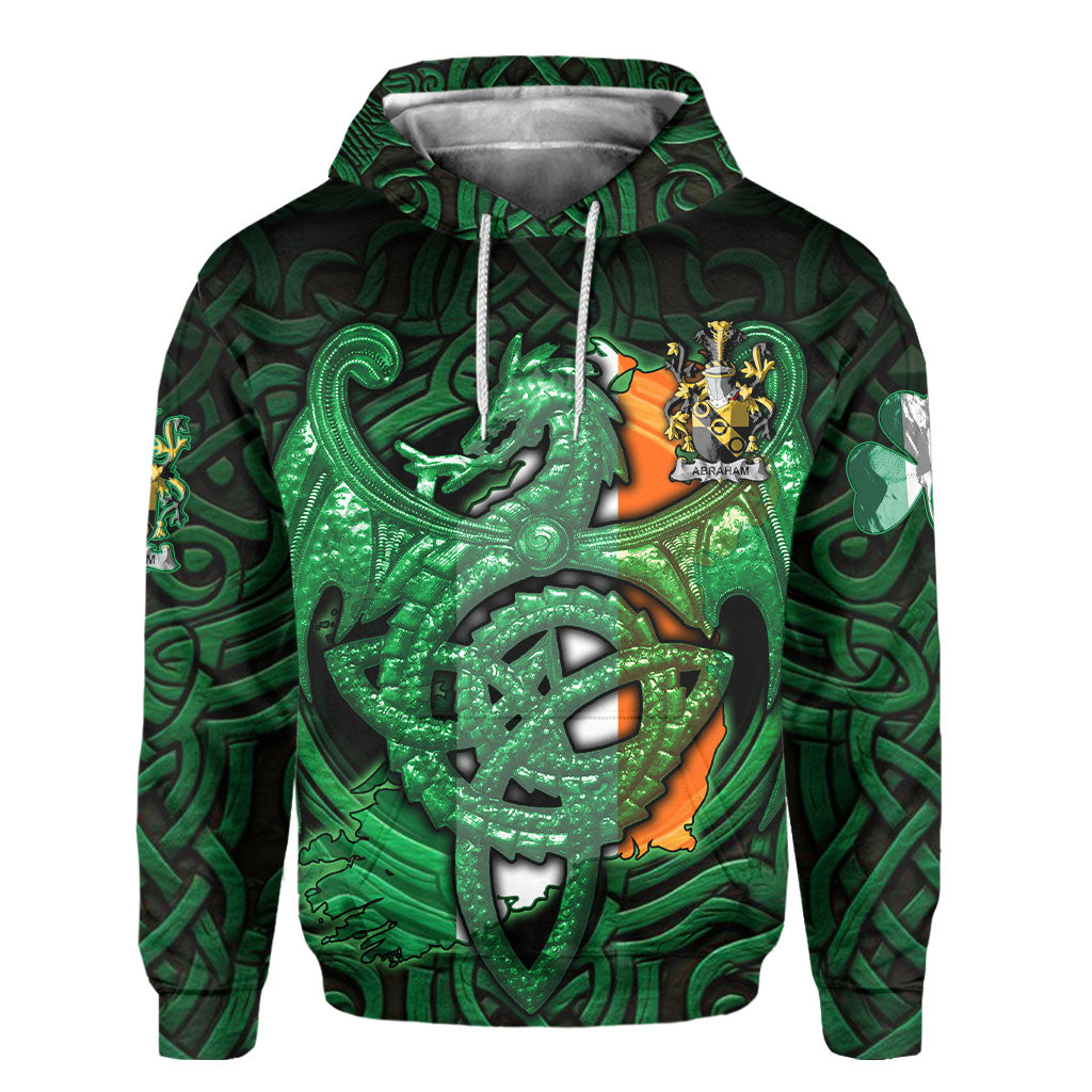 Abraham Hoodies The Green Dragon Of Ireland Style