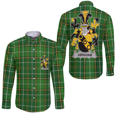 Abraham Long Sleeve Button Shirts Crest And National Plaid Style