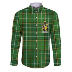 Abraham Long Sleeve Button Shirts Crest And National Plaid Style