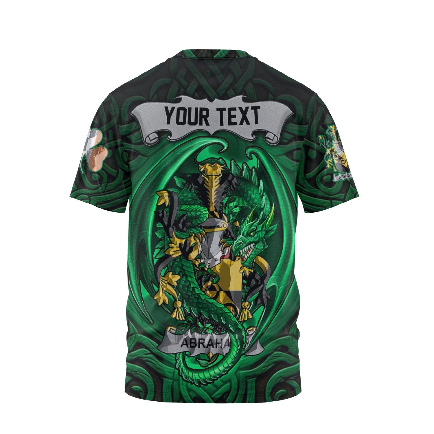 Abraham T-Shirts The Green Dragon Of Ireland Style