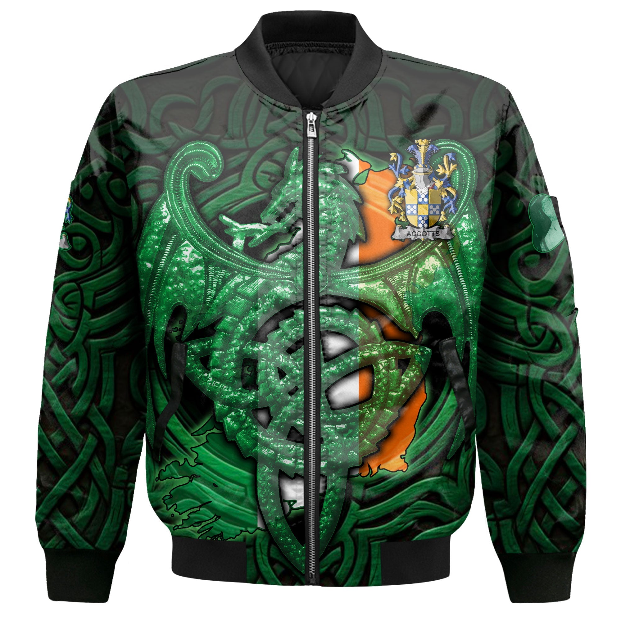 Accotts Bomber Jackets The Green Dragon Of Ireland Style