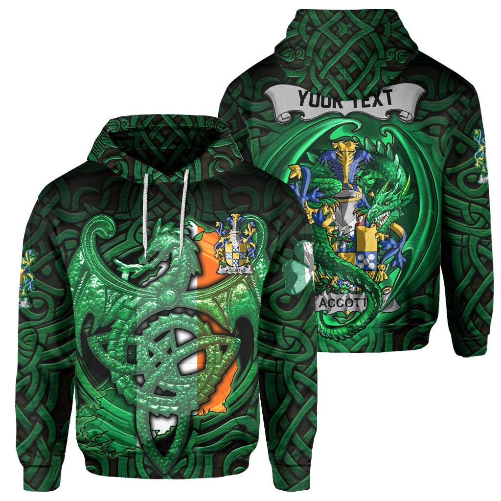 Accotts Hoodies The Green Dragon Of Ireland Style