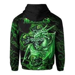 Accotts Hoodies Celtic Cross And Dragon Style