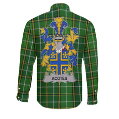 Acotes Long Sleeve Button Shirts Crest And National Plaid Style