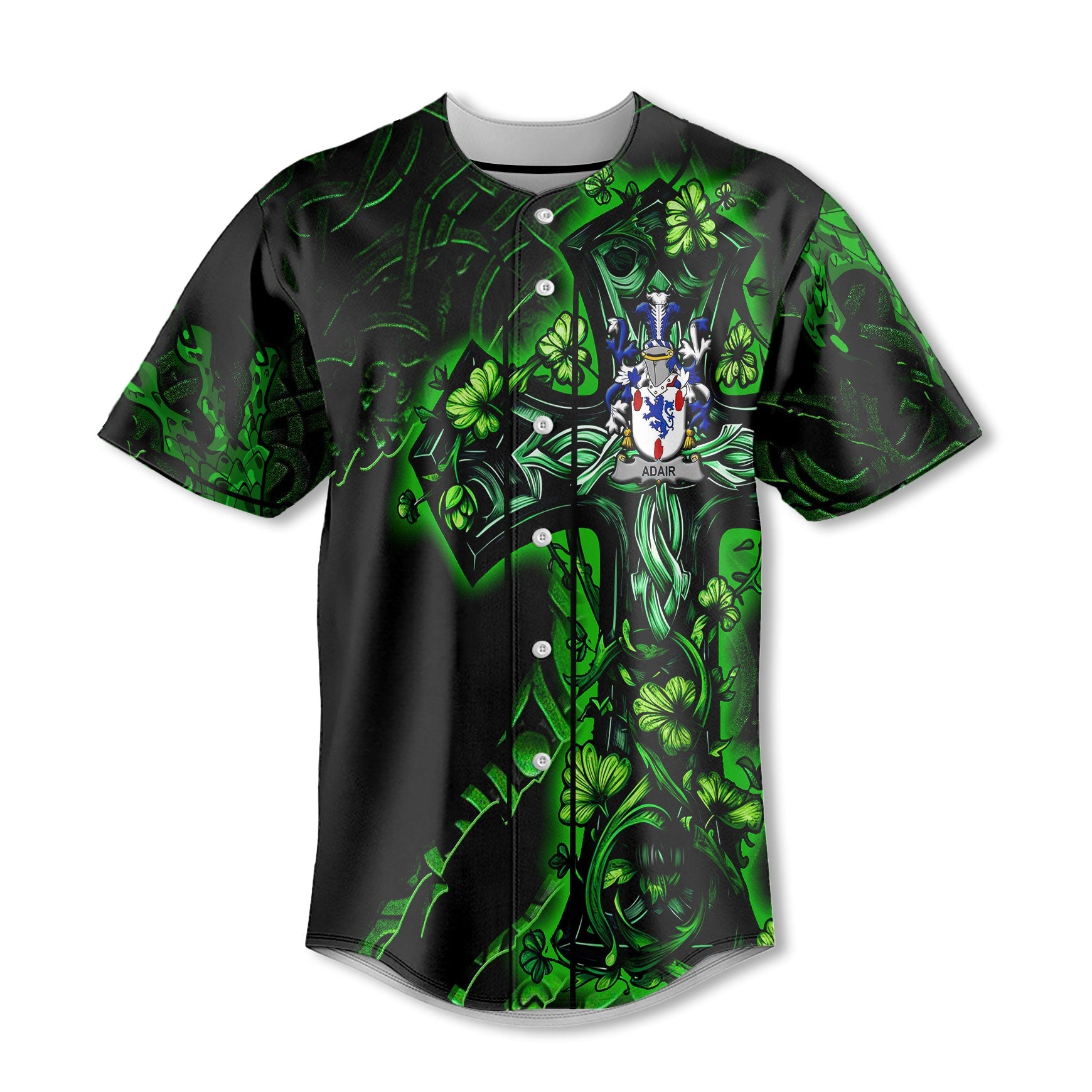 Adair Baseball Jerseys Celtic Cross And Dragon Style