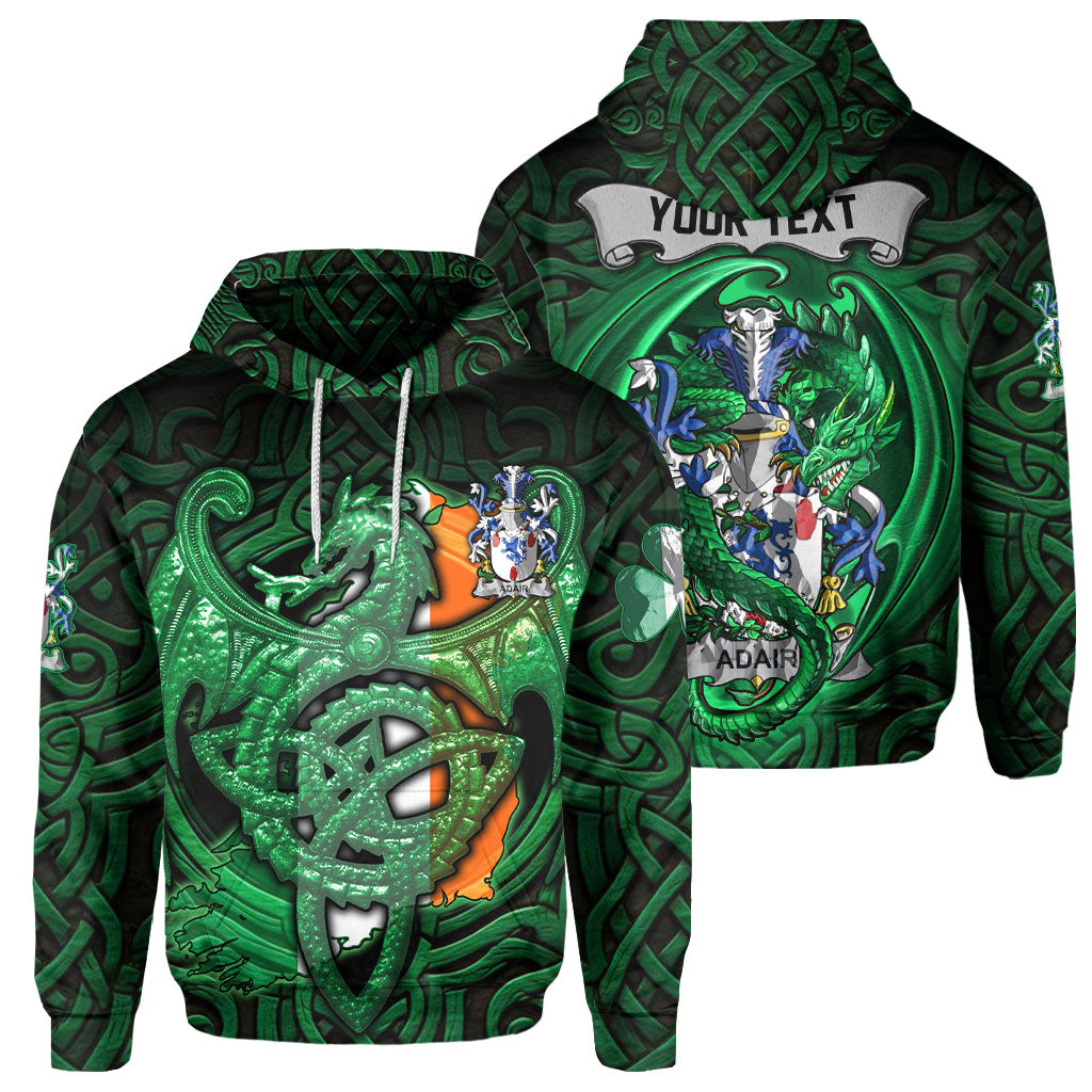 Adair Hoodies The Green Dragon Of Ireland Style