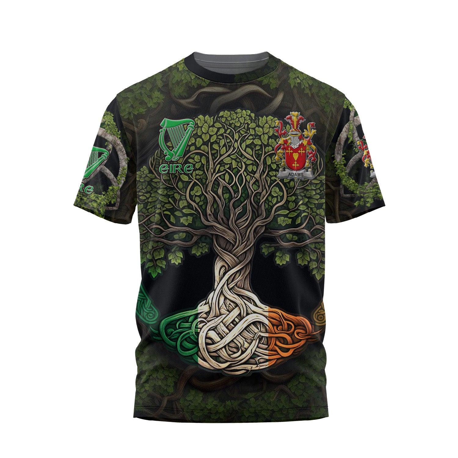 Adams T-Shirts Ireland Is My Root Style