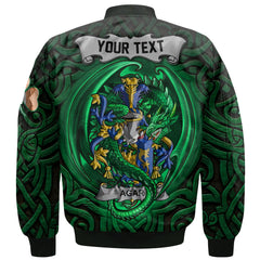 Agar Bomber Jackets The Green Dragon Of Ireland Style