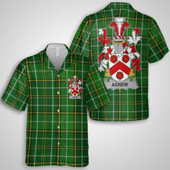 Agnew Hawaiian Shirts Crest And National Plaid Style