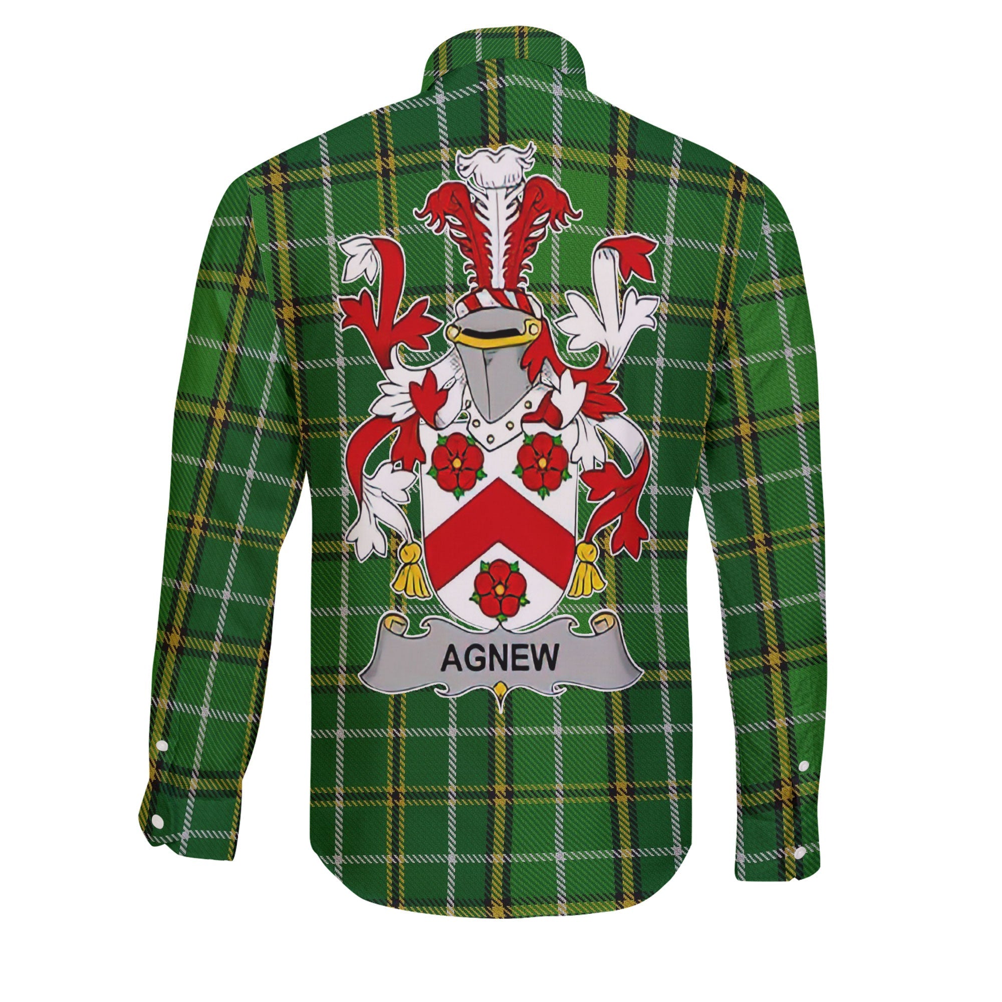 Agnew Long Sleeve Button Shirts Crest And National Plaid Style