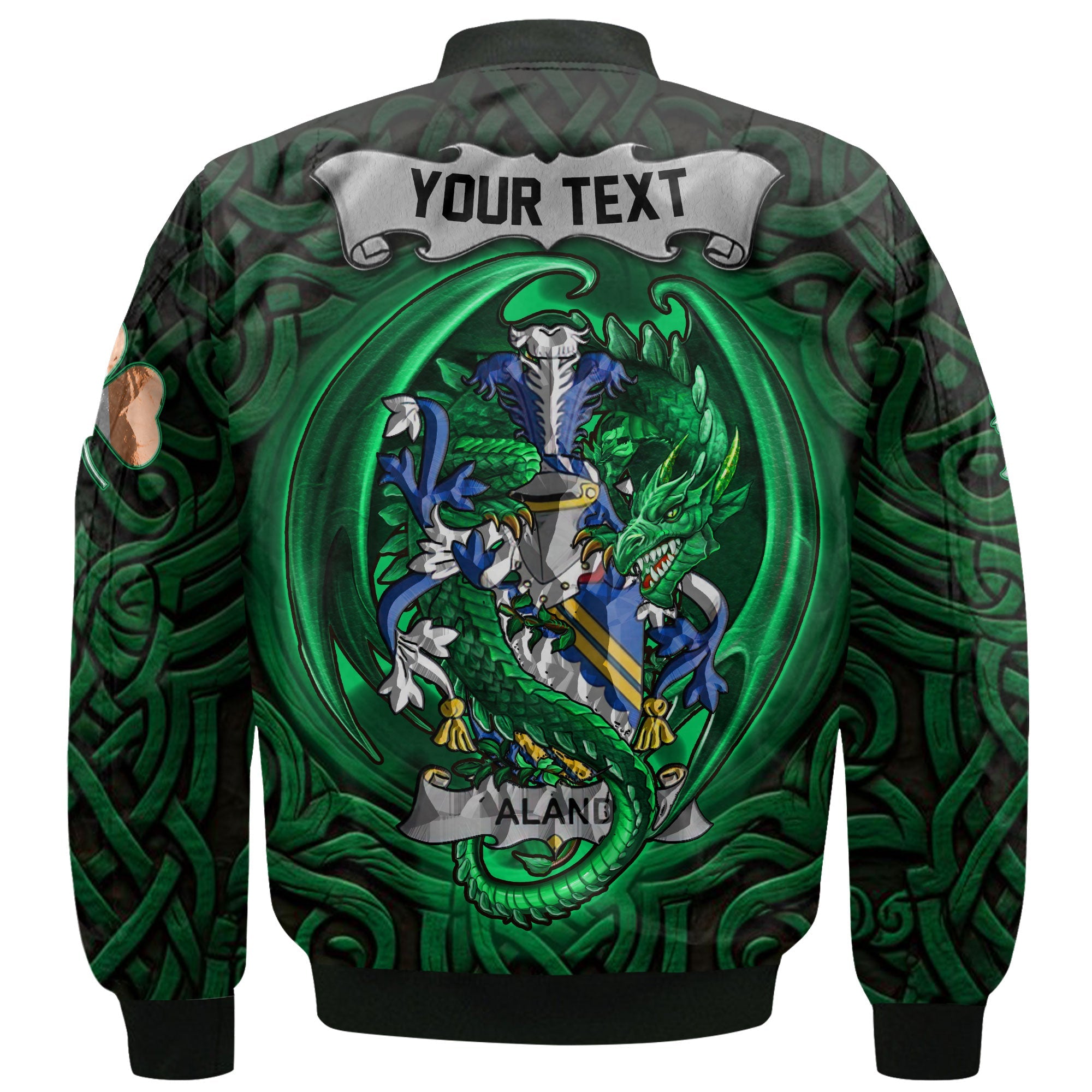 Aland Bomber Jackets The Green Dragon Of Ireland Style