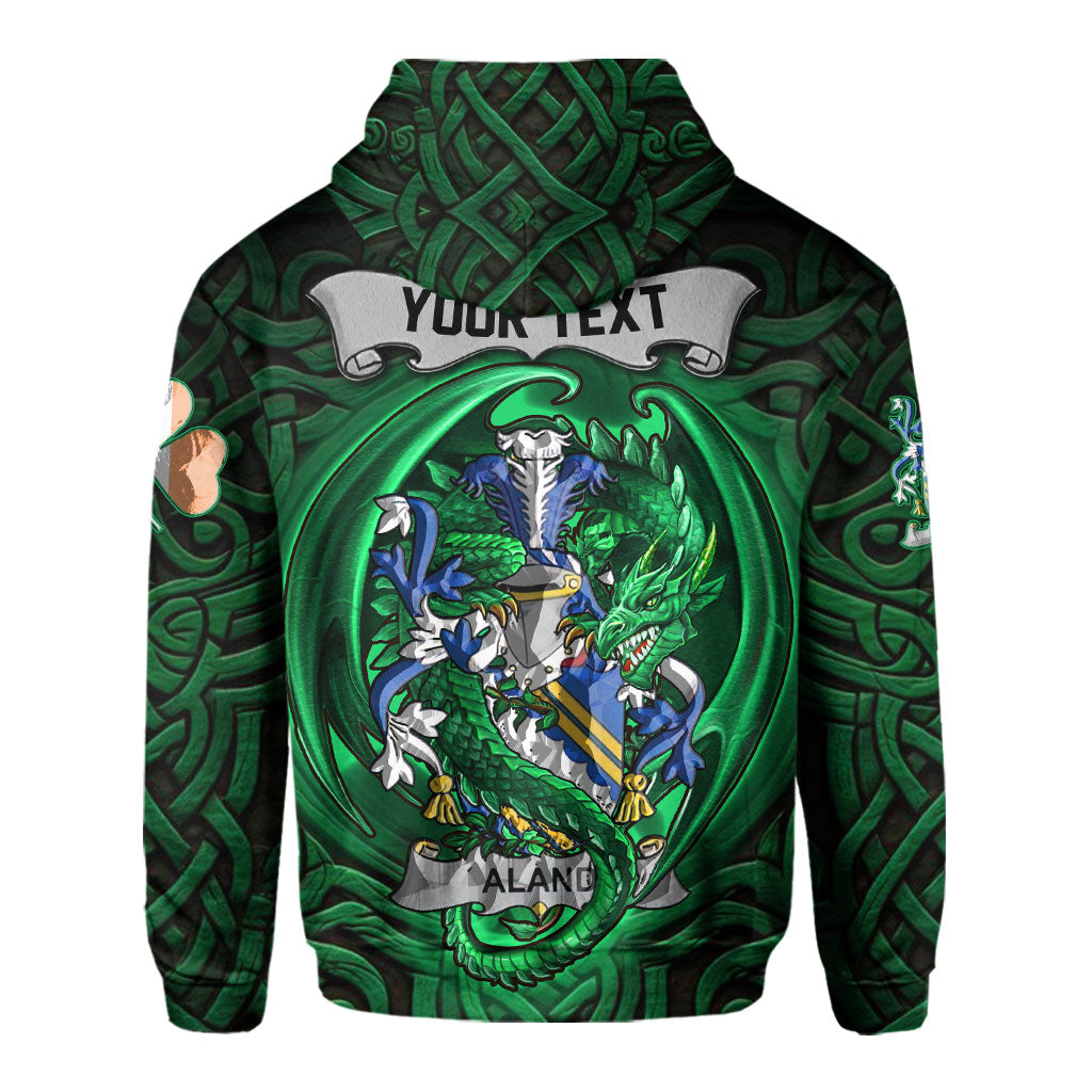 Aland Hoodies The Green Dragon Of Ireland Style