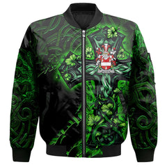 Alcock Bomber Jackets Celtic Cross And Dragon Style