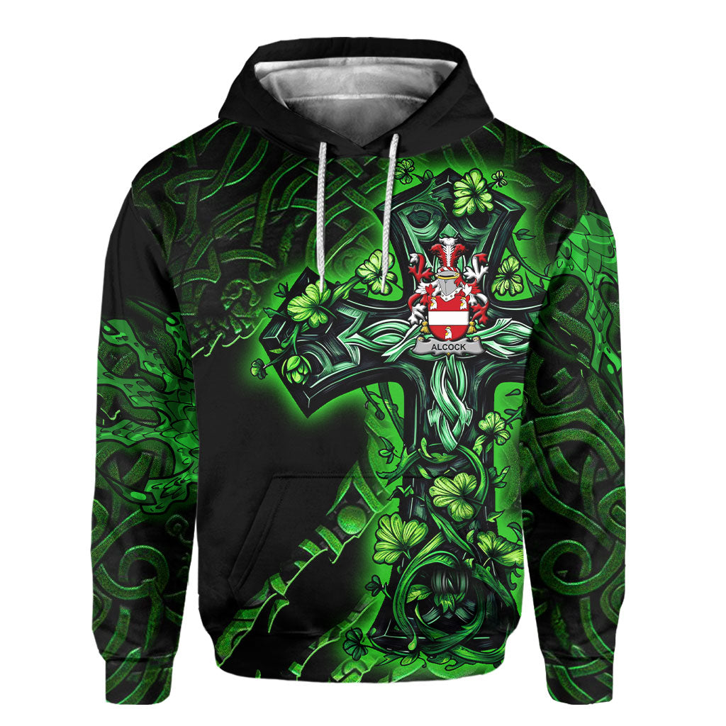 Alcock Hoodies Celtic Cross And Dragon Style