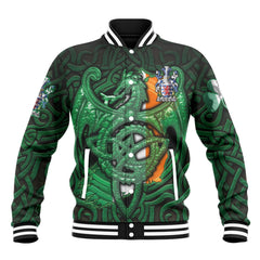 Aldborough Baseball Jackets The Green Dragon Of Ireland Style