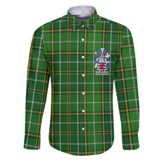 Aldborough Long Sleeve Button Shirts Crest And National Plaid Style