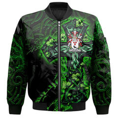 Algeo Bomber Jackets Celtic Cross And Dragon Style