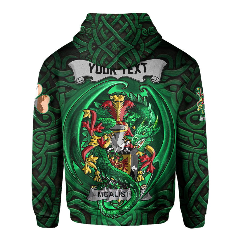 Alister or McAlister Hoodies The Green Dragon Of Ireland Style
