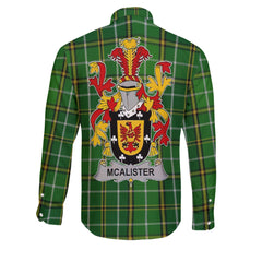 Alister or McAlister Long Sleeve Button Shirts Crest And National Plaid Style