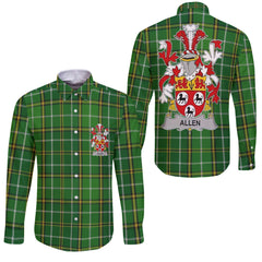 Allen Long Sleeve Button Shirts Crest And National Plaid Style