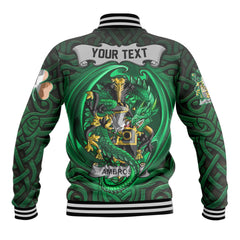 Ambrose Baseball Jackets The Green Dragon Of Ireland Style