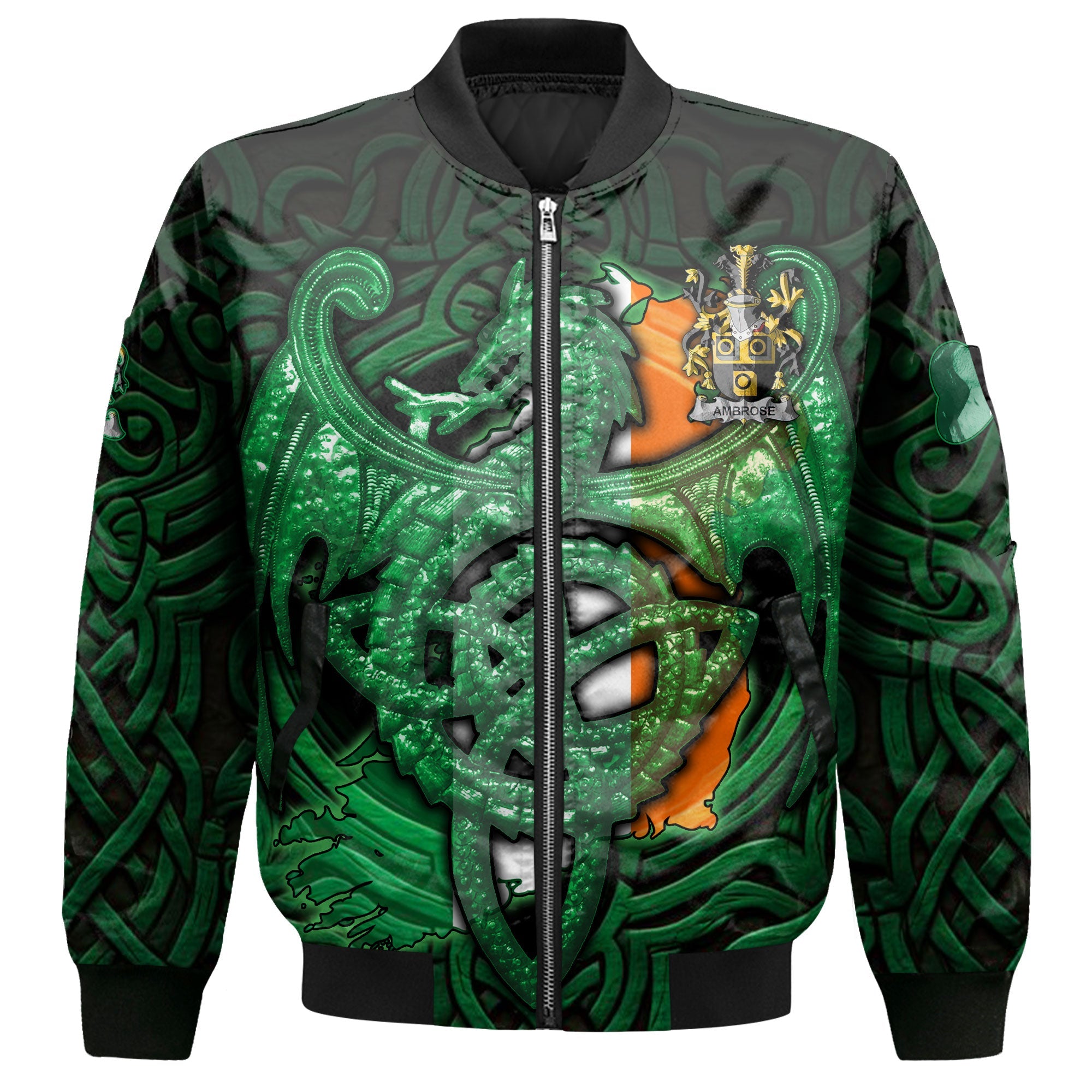 Ambrose Bomber Jackets The Green Dragon Of Ireland Style