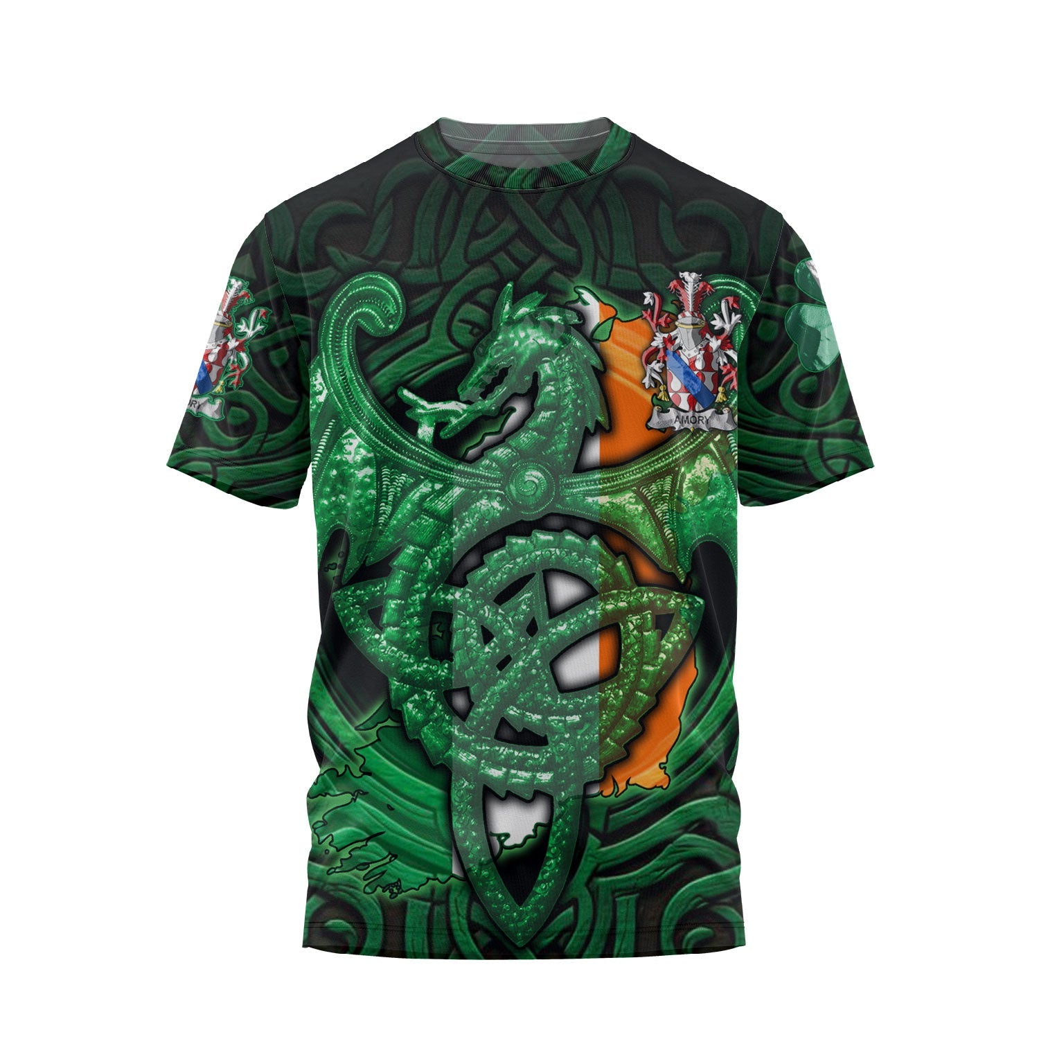 Amory T-Shirts The Green Dragon Of Ireland Style