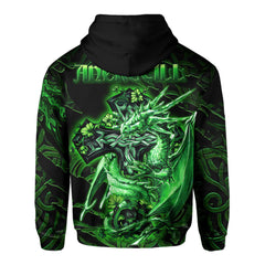 Ancketill Hoodies Celtic Cross And Dragon Style