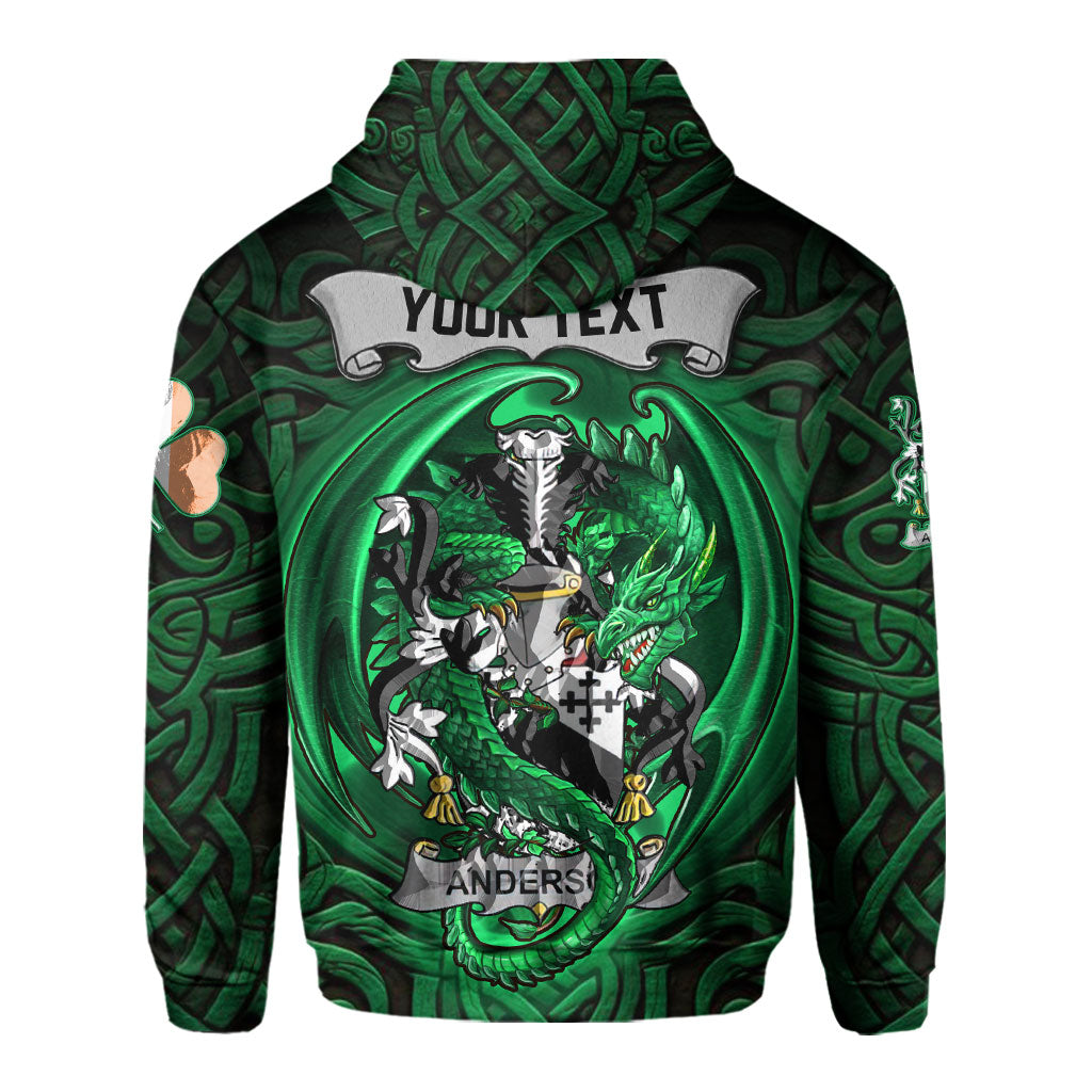 Anderson Hoodies The Green Dragon Of Ireland Style