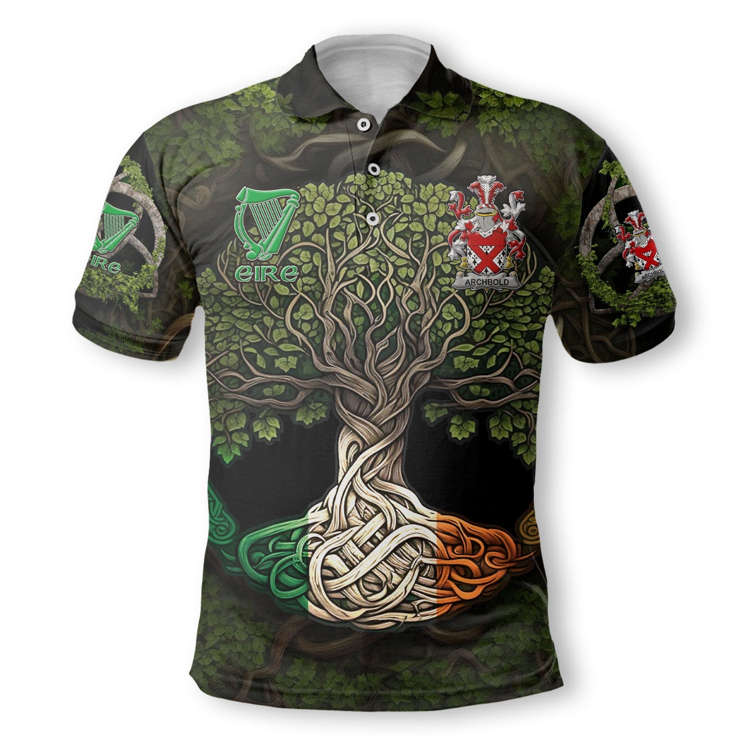 Archbold Polo Shirts Ireland Is My Root Style