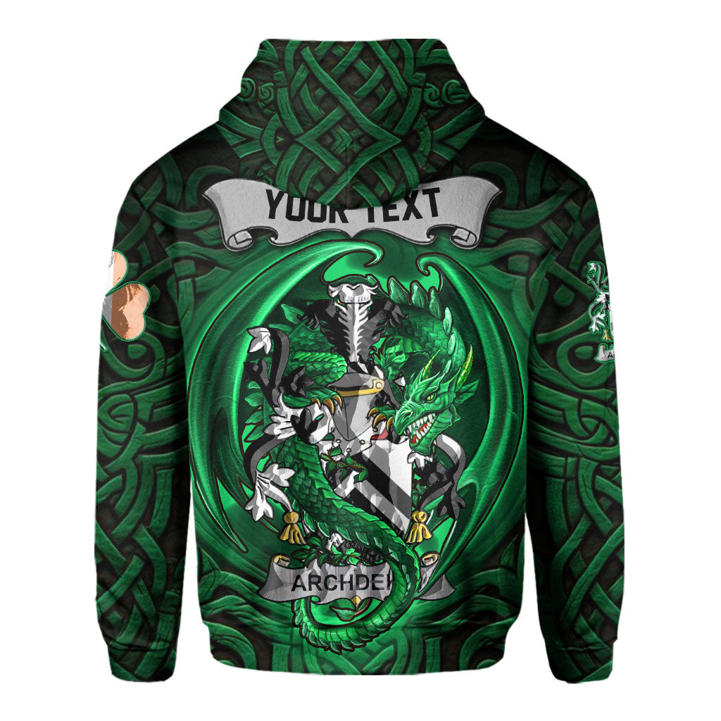 Archdekin Hoodies The Green Dragon Of Ireland Style