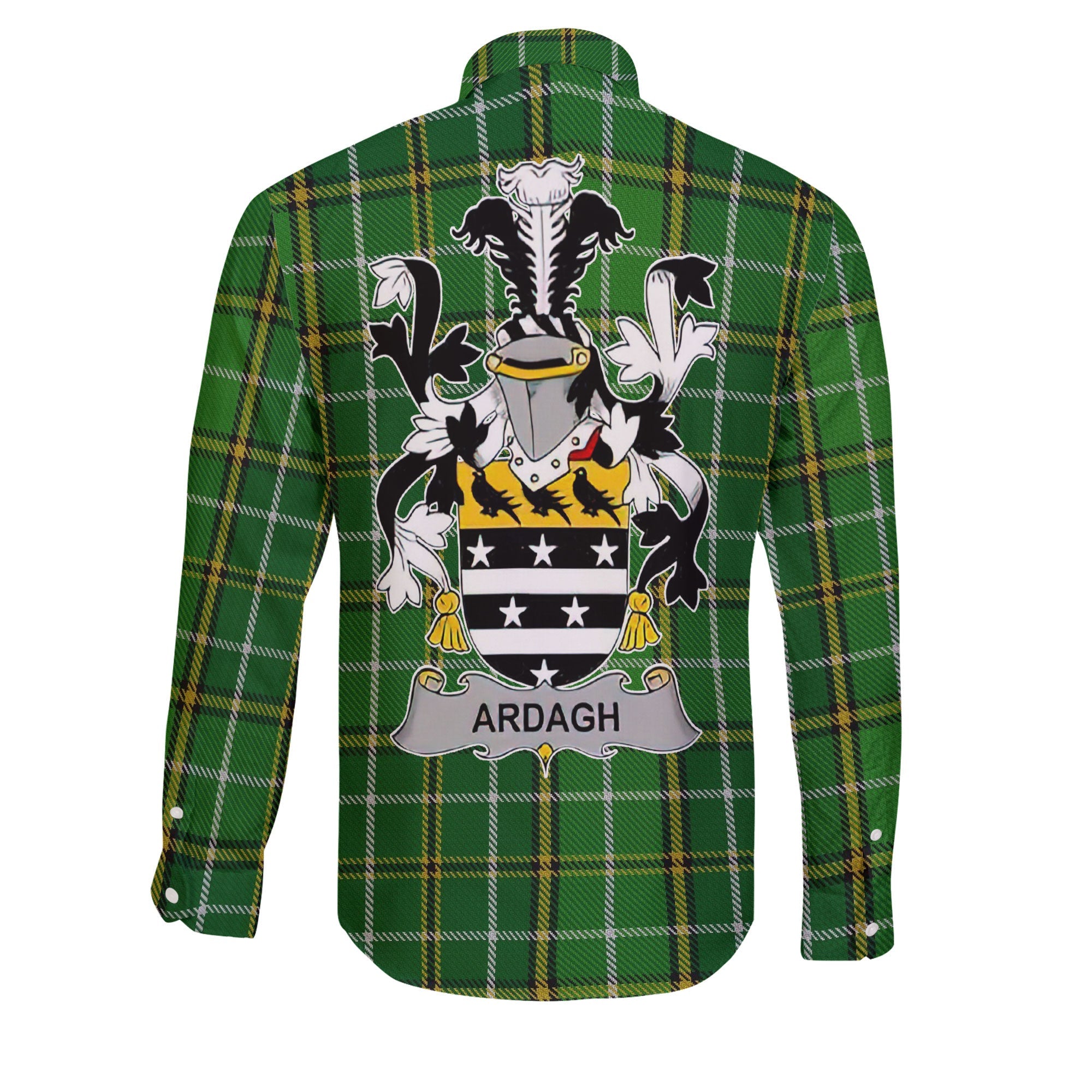 Ardagh Long Sleeve Button Shirts Crest And National Plaid Style