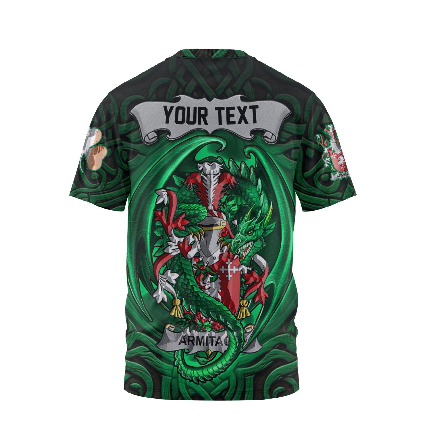 Armitage T-Shirts The Green Dragon Of Ireland Style