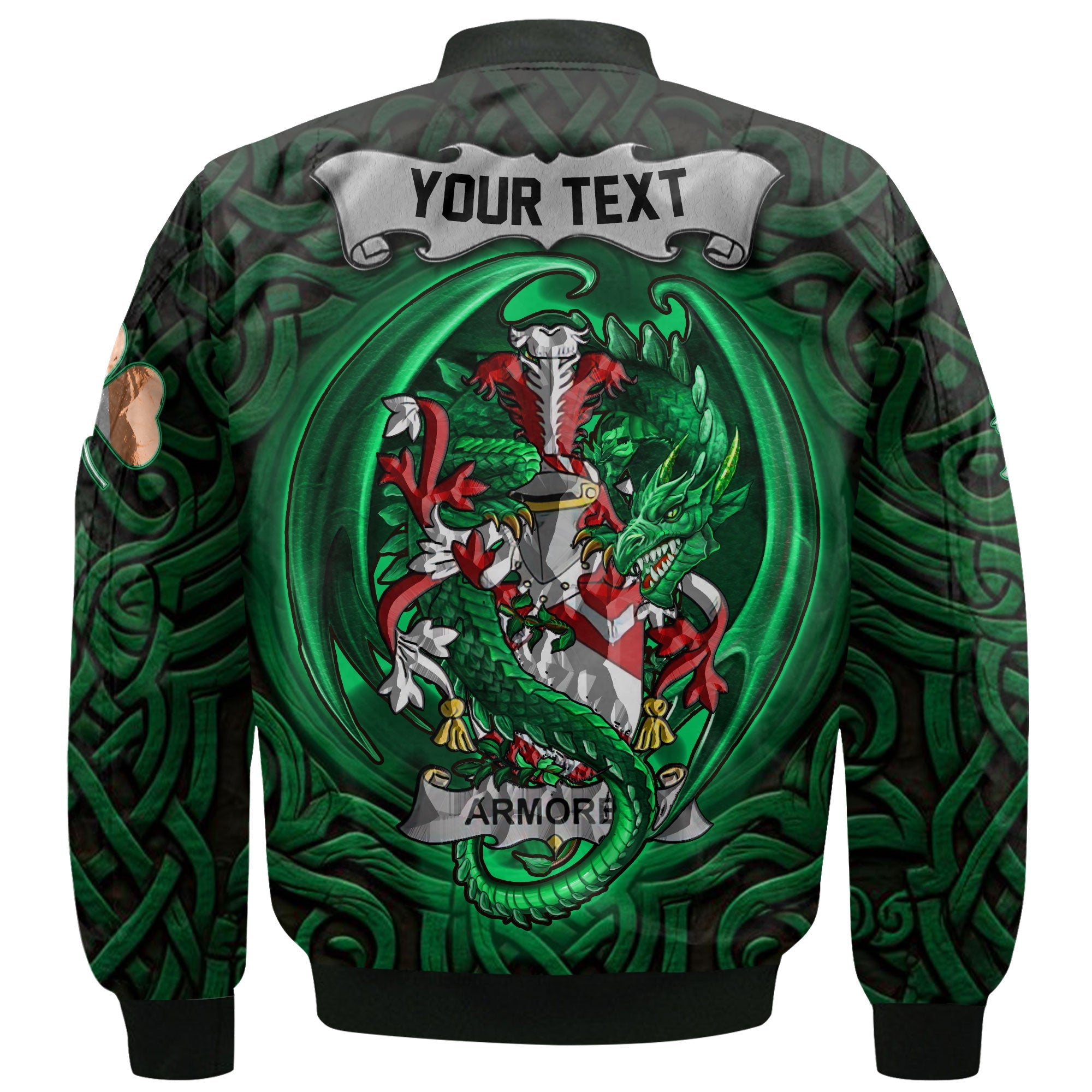 Armorer Bomber Jackets The Green Dragon Of Ireland Style