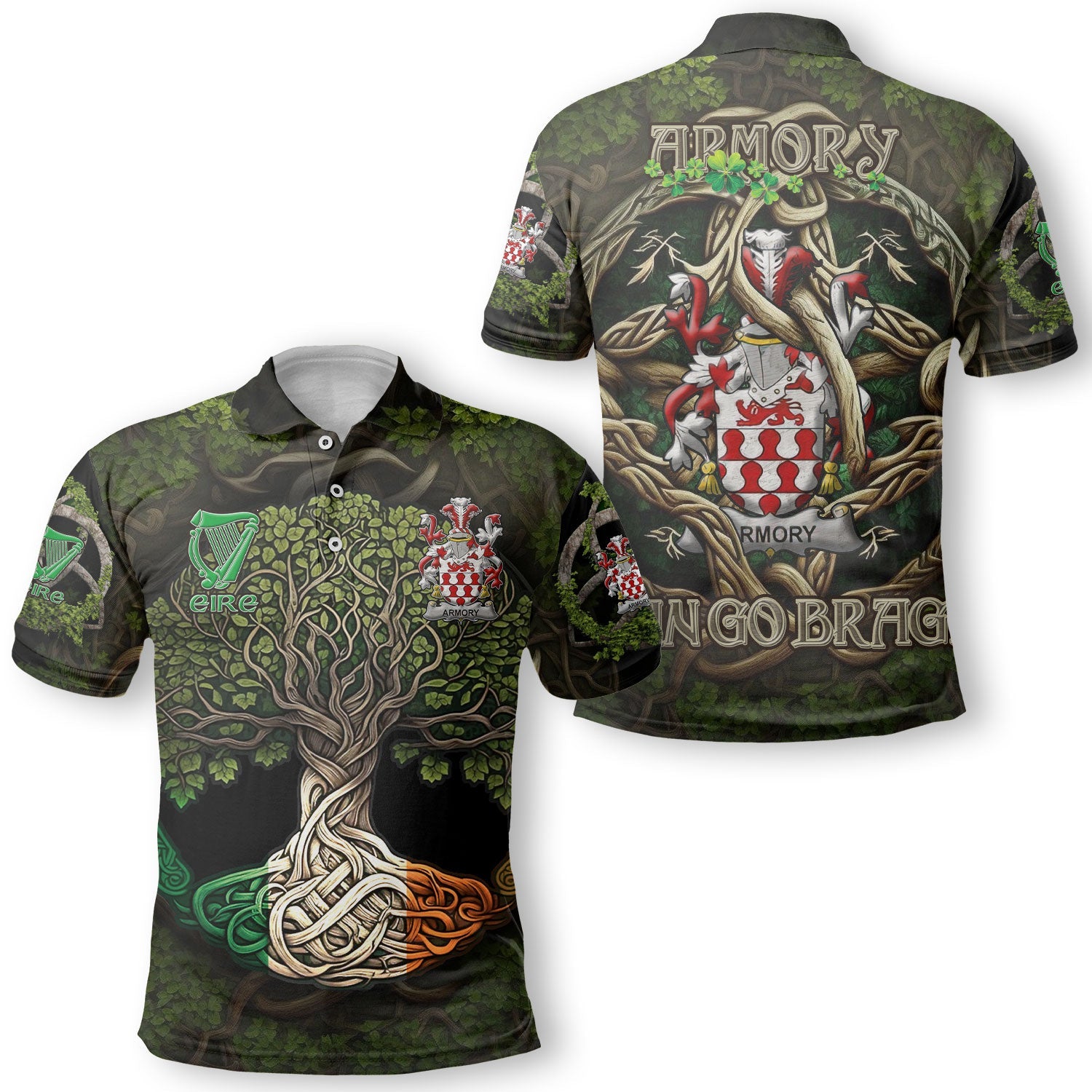 Armory Polo Shirts Ireland Is My Root Style