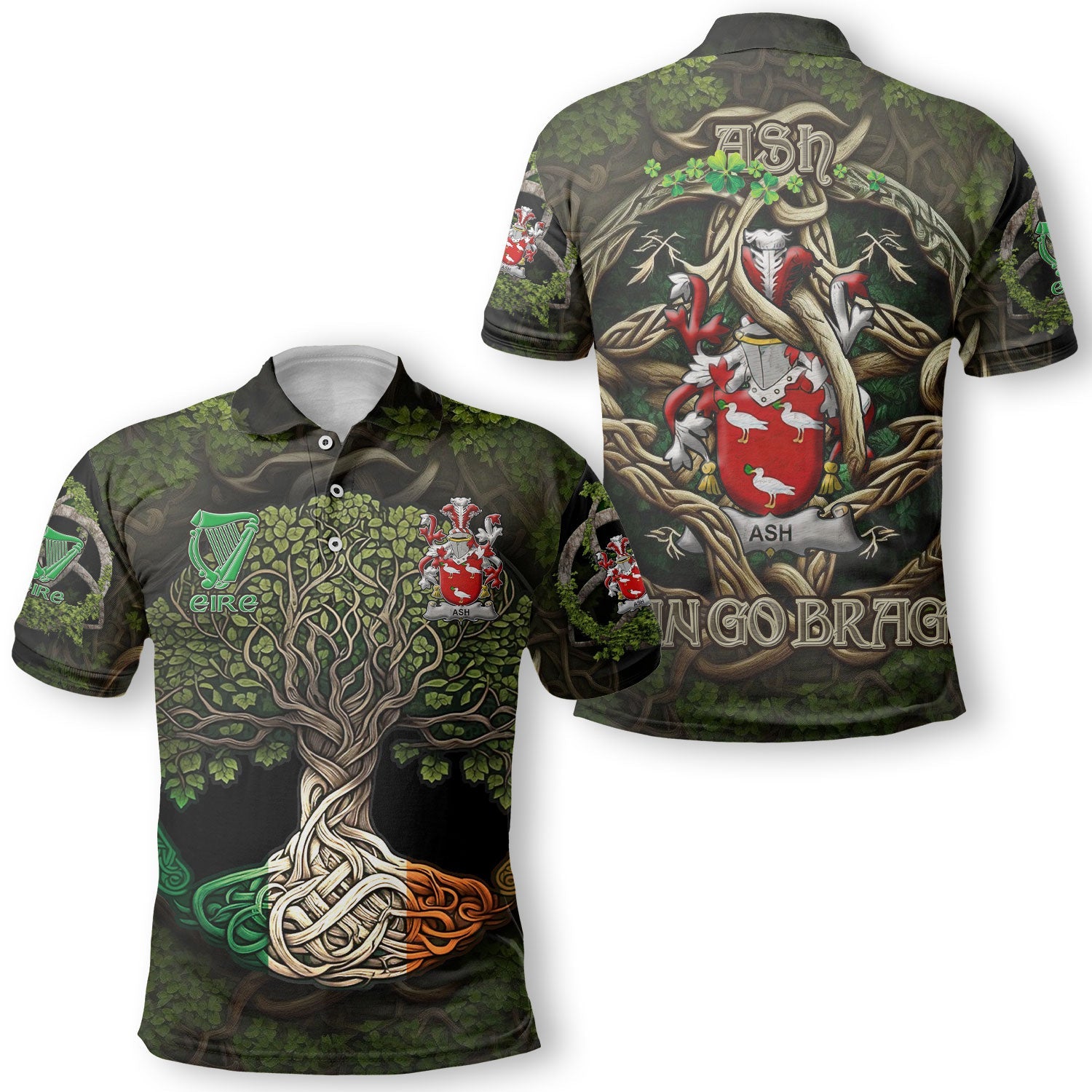 Ash Polo Shirts Ireland Is My Root Style