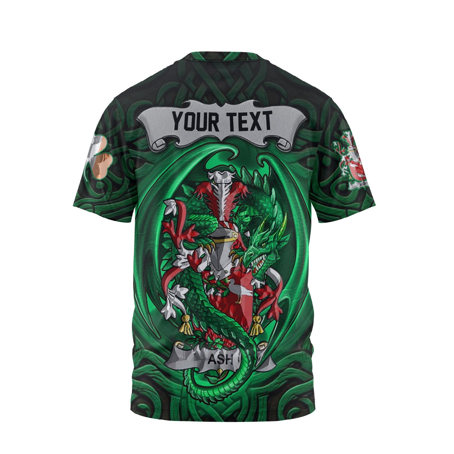 Ash T-Shirts The Green Dragon Of Ireland Style