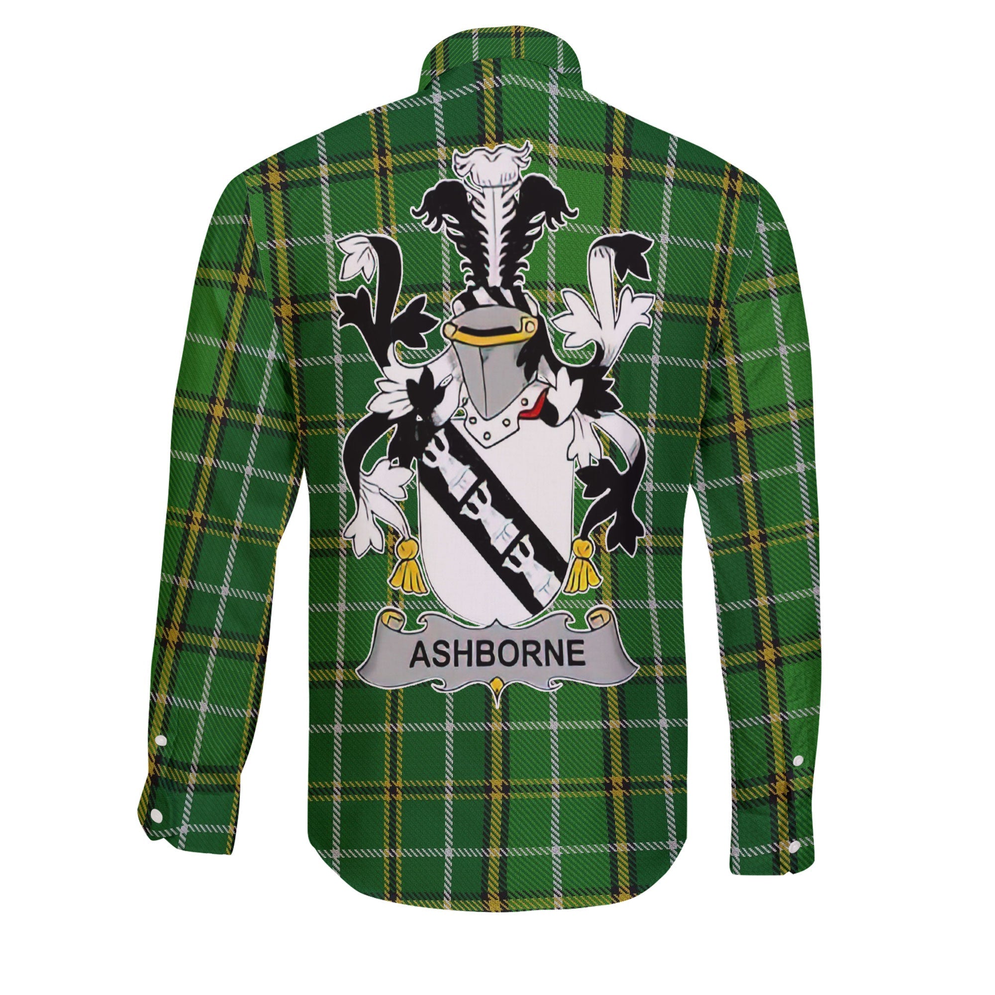Ashborne Long Sleeve Button Shirts Crest And National Plaid Style