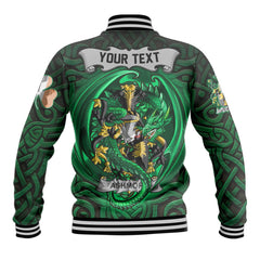 Ashmore Baseball Jackets The Green Dragon Of Ireland Style