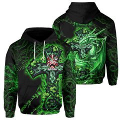 Athy Hoodies Celtic Cross And Dragon Style
