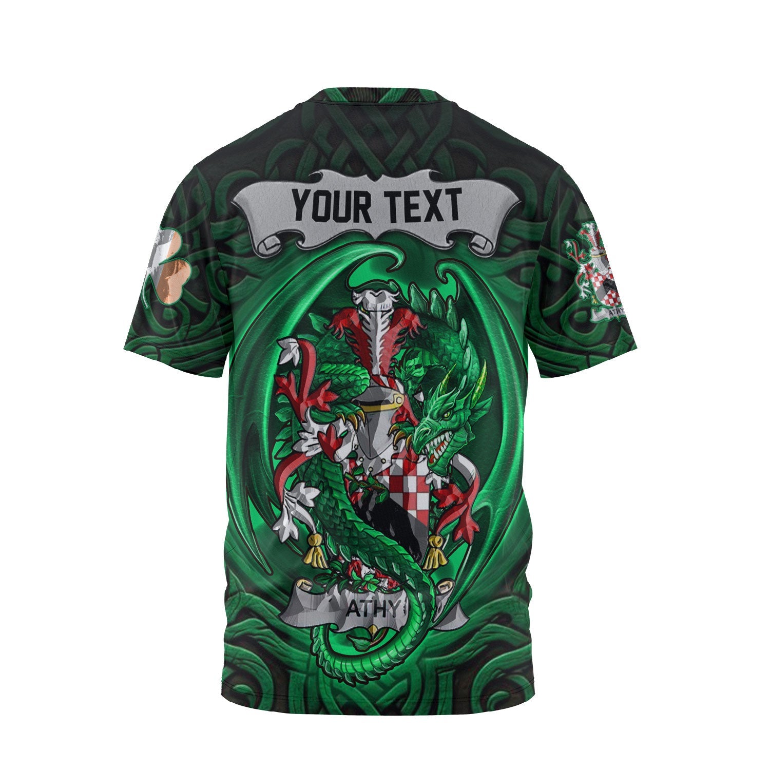 Athy T-Shirts The Green Dragon Of Ireland Style