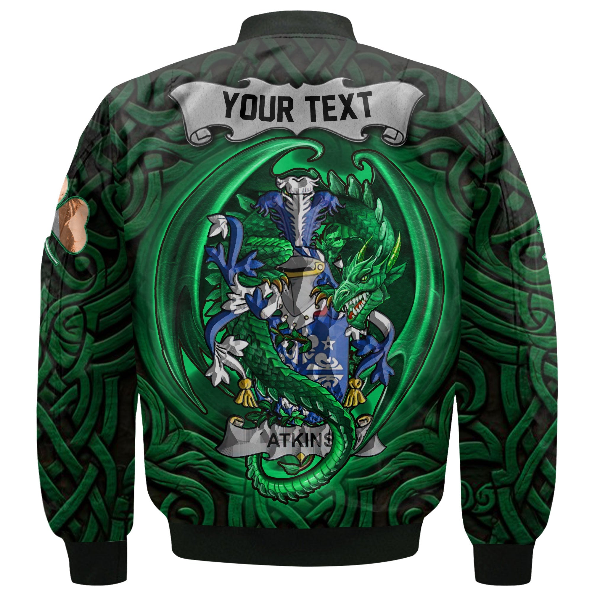 Atkins Bomber Jackets The Green Dragon Of Ireland Style