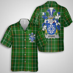 Atkins Hawaiian Shirts Crest And National Plaid Style