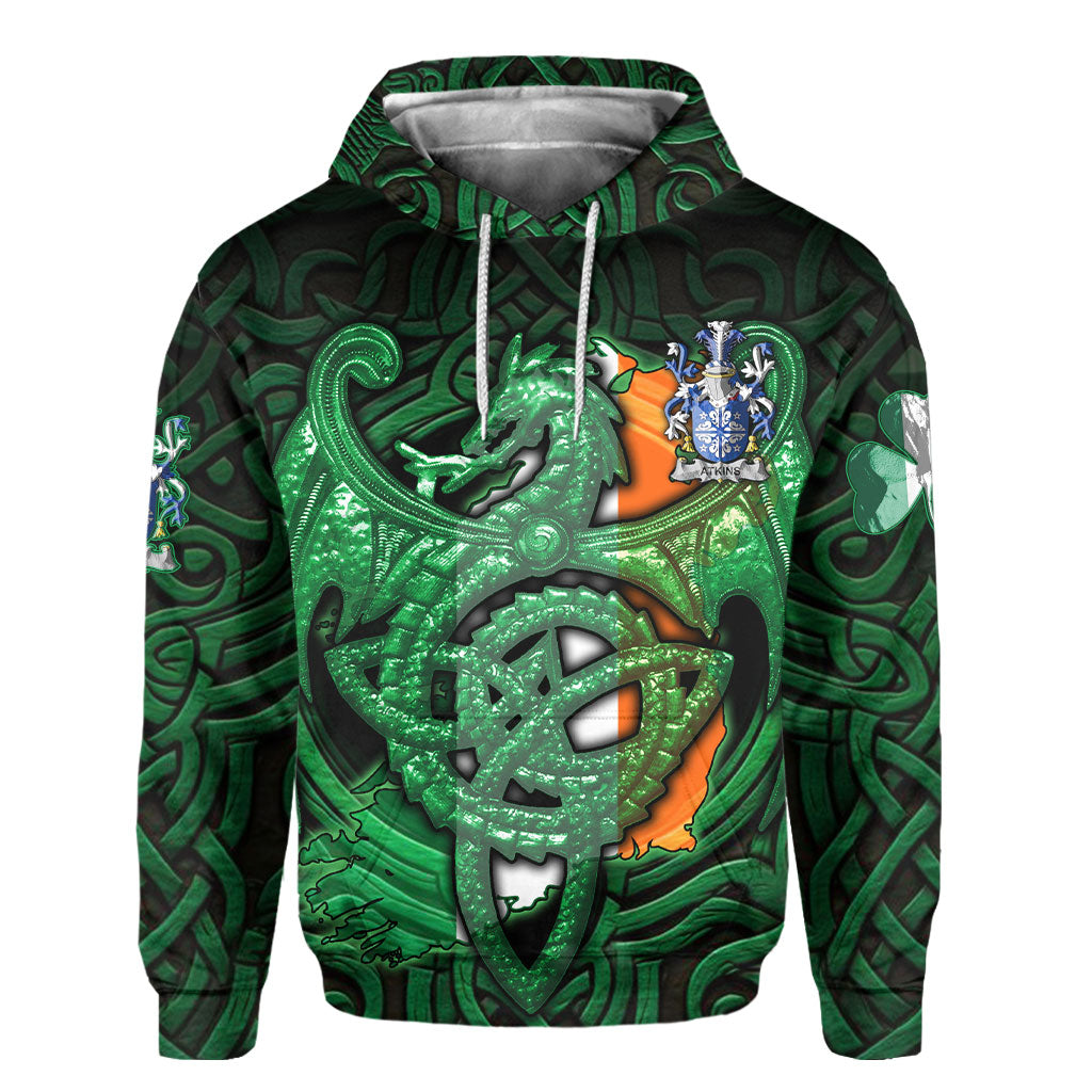 Atkins Hoodies The Green Dragon Of Ireland Style