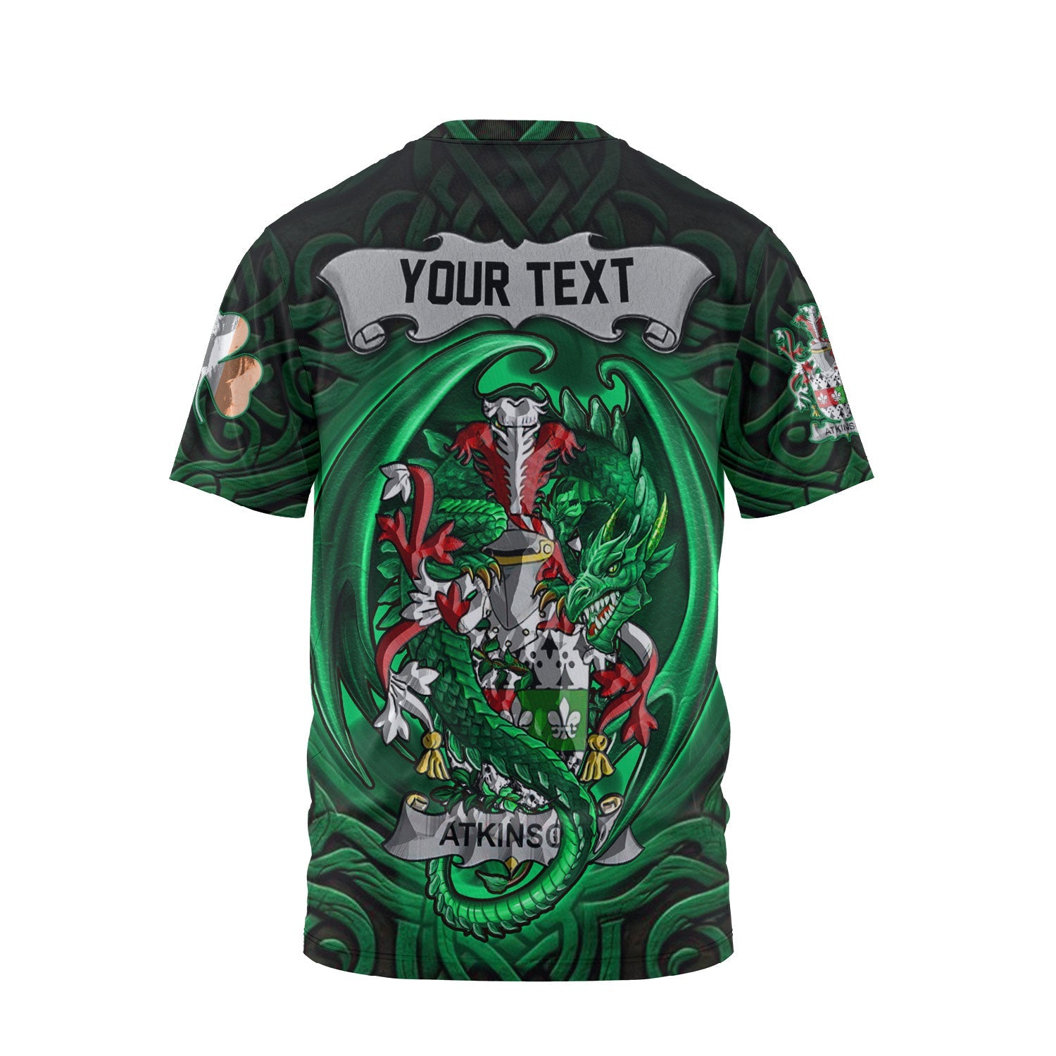 Atkinson T-Shirts The Green Dragon Of Ireland Style