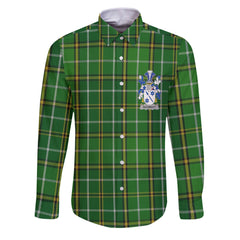 Auchmuty Long Sleeve Button Shirts Crest And National Plaid Style