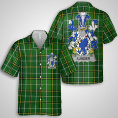 Aungier Hawaiian Shirts Crest And National Plaid Style